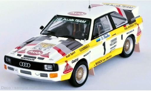 Audi Sport Quattro 1/43 Trofeu Sport quattro No.1 HB Rallye WM Rallye Schweden 1985 modellino in miniatura
