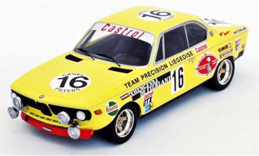 Bmw 2800 1/43 Trofeu CS (E9) No.16 24h Spa 1972 modellino in miniatura