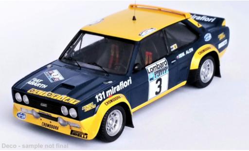 Fiat 131 1/43 Trofeu Abarth No.3 Olio Rallye WM RAC Rallye 1976 modellino in miniatura