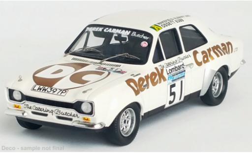 Ford Escort 1/43 Trofeu MK I RHD No.51 Rallye WM RAC Rallye 1975 modellino in miniatura