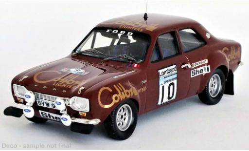 Ford Escort 1/43 Trofeu MK I RS 1600 No.10 Colibri Lighters Rallye WM RAC Rallye 1974 modellino in miniatura