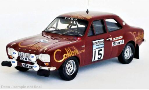 Ford Escort 1/43 Trofeu MK I RS 1600 No.15 Colibri Lighters Rallye WM RAC Rallye 1974 modellino in miniatura