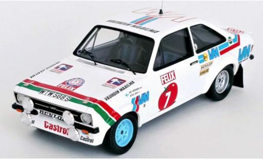 Ford Escort 1/43 Trofeu Mk II RS 1800 No.7 Rallye WM 1000 Lakes Rallye 1978 modellino in miniatura