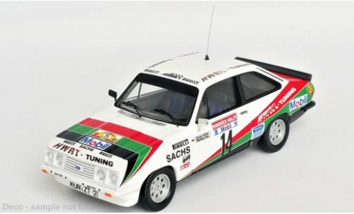 Ford Escort 1/43 Trofeu MK II RS 2000 No.14 HWRT tuning Rallye DM Rallye Hunsrück 1984 modellino in miniatura