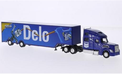 Volvo 780 1/87 Trucks N Stuff Sleeper Cab Chevron Delo avec transporteur Race-Kofferauflieger modellino in miniatura