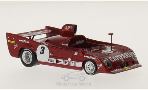 Alfa Romeo T33 1/18 TrueScale Miniatures TT 12 RHD No.3 Campari 6h Watkins Glen 1975 M.Andretti/A.Merzario modellino in miniatura