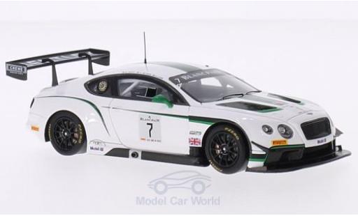Bentley Continental T 1/18 TrueScale Miniatures GT3 No.7 M-Sport Blancpain GT Series Silverstone 2014 G.Smith/A.Meyrick/S.Kane modellino in miniatura