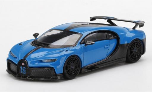 Bugatti Chiron 1/43 TrueScale Miniatures Pur Sport blu/carbon modellino in miniatura