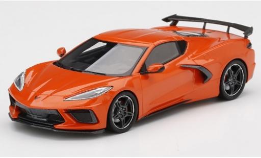 Chevrolet Corvette 1/43 TrueScale Miniatures C8 Stingray orange 2020 modellino in miniatura