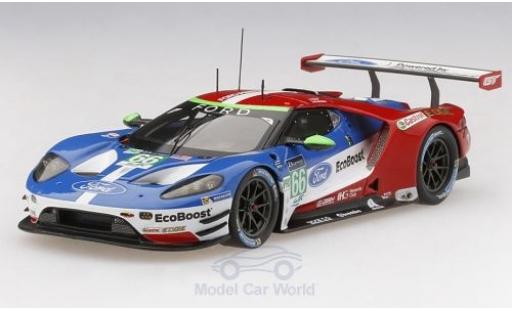 Ford GT 1/43 TrueScale Miniatures No.66 Chip Ganassi Team UK 24h Le Mans 2017 S.Mücke/O.Pla/B.Johnson modellino in miniatura