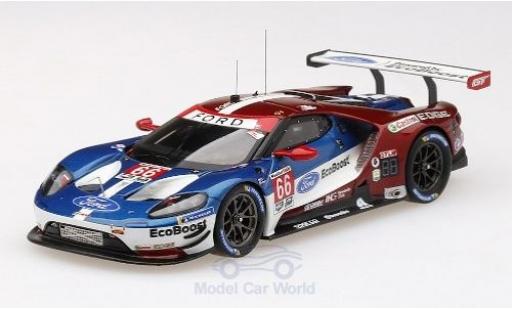 Ford GT 1/43 TrueScale Miniatures No.66 Chip Ganassi Team UK WEC 6h Spa 2018 S.Mücke/O.Pla/B.Johnson modellino in miniatura
