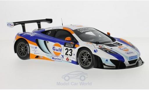 McLaren MP4-12C 1/18 TrueScale Miniatures 12C GT3 No.23 United Autosport Gulf GP Macau 2013 D.Watts modellino in miniatura