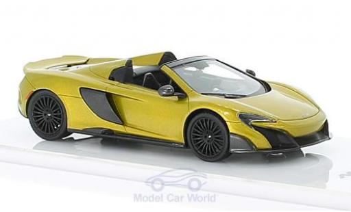 McLaren 675 1/43 TrueScale Miniatures LT Spider gold modellino in miniatura