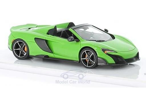 McLaren 675 1/43 TrueScale Miniatures LT Spider verde 2016 modellino in miniatura