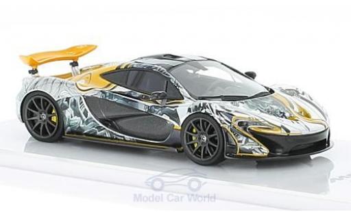 McLaren P1 1/43 TrueScale Miniatures Art Car by Sticker City 2014 modellino in miniatura