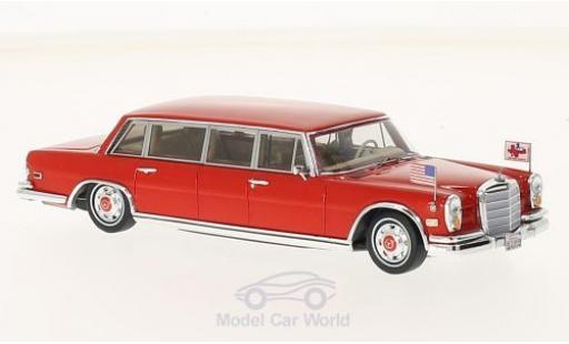 Mercedes 600 Pullmann 1/43 TrueScale Miniatures Pullmann 1972 Red Baron Hilton Family modellino in miniatura