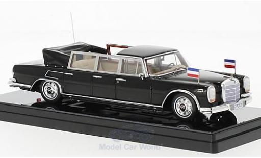 Mercedes 600 Pullmann 1/43 TrueScale Miniatures Pullmann Landaulet nero Josip Broz Tito President of Yugoslavia 1967 modellino in miniatura