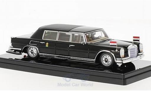 Mercedes 600 Pullmann 1/43 TrueScale Miniatures Pullmann Landaulet nero Saddam Hussein President of Iraq 1978 modellino in miniatura