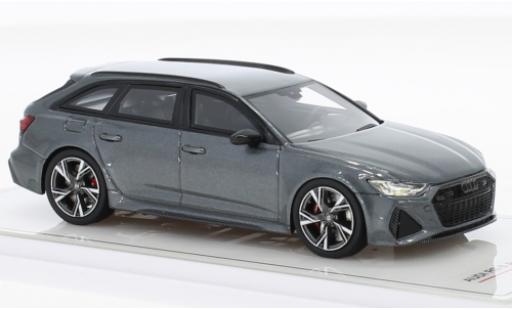 Audi RS6 1/43 TrueScale Miniatures Avant metallise grigio modellino in miniatura