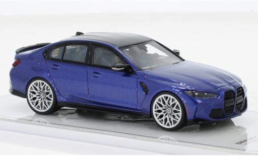 Bmw M3 1/43 TrueScale Miniatures Competition (G80) metallise blu 2021 modellino in miniatura