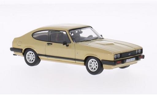 Ford Capri 1/43 Vanguards Mk3 3.0 Ghia gold Allemand Zulassung modellino in miniatura