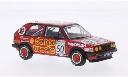 Volkswagen Golf 1/43 Vanguards II GTI RHD No.50 Demon Tweeks Team Demon Tweeks BTCC Silverstone 1988 A.Minshaw modellino in miniatura
