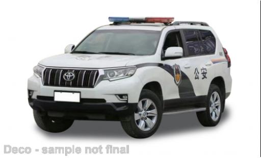 Toyota Land Cruiser 1/43 Vitesse Prado RHD Guangzhou Police 2018 modellino in miniatura