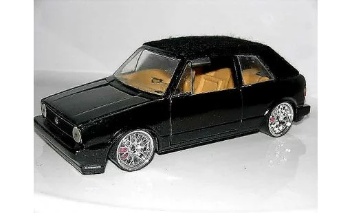 Volkswagen Golf Cabriolet 1/18 Sun Star nero jantes bbs german look modellini auto