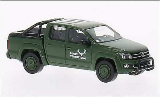 Volkswagen Amarok Base 1/87 Wiking Forstverwaltung verde modellini auto