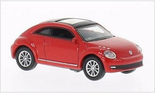 Volkswagen Beetle Base 1/87 Welly rosso modellini auto