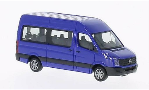 Volkswagen Crafter Bus 1/87 Herpa Hochtetto blu 2011 modellini auto