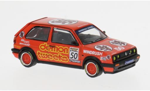 Volkswagen Golf 1/64 Pop Race GTI MK2 rot 1988 1:64 modellino in miniatura