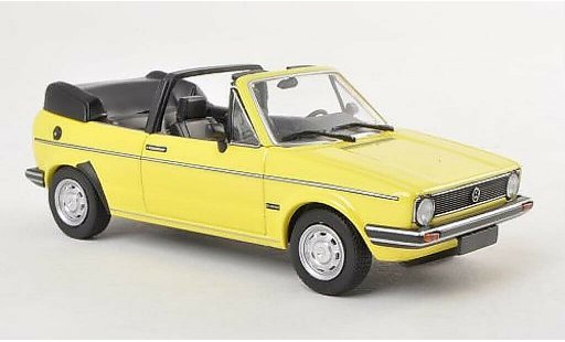 Volkswagen Golf Cabriolet 1/43 Minichamps Cabrio giallo 1980 modellini auto