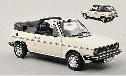 Volkswagen Golf Cabriolet 1/43 Norev Cabrio bianco 1981 modellini auto