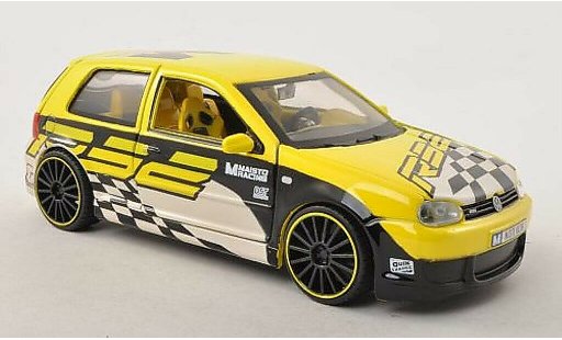 Volkswagen Golf R32 1/24 Maisto Tuning Racing giallo con Dekoration 2003 modellini auto