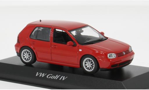 Modellini auto Volkswagen Golf IV rot 1999 1/43 Maxichamps