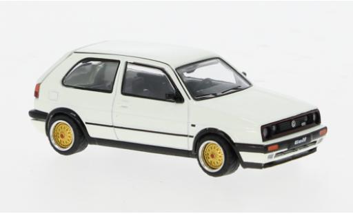 Volkswagen Golf 1/64 Pop Race Mk2 GTI weiss 1:64 modellino in miniatura