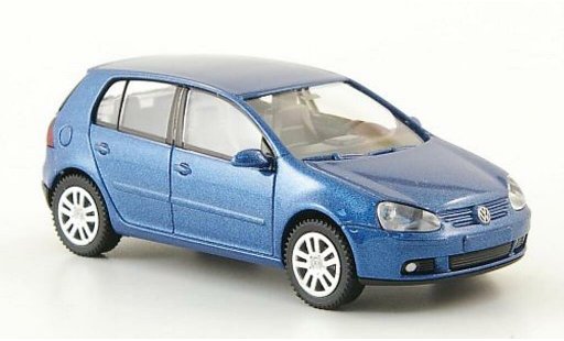 Volkswagen Golf Base 1/87 Wiking blu 5-Turer 2003 modellini auto