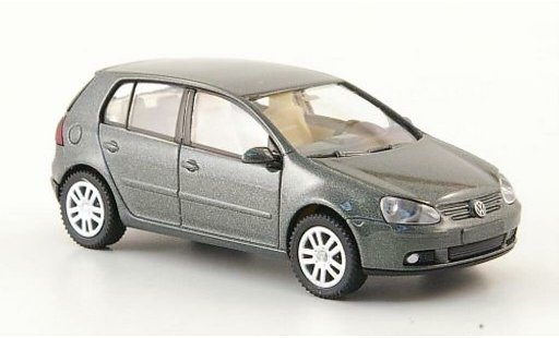 Volkswagen Golf Base 1/87 Wiking grigio-verde 5-Turer 2003 modellini auto