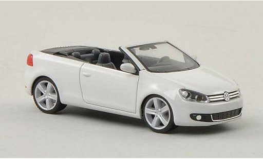 Volkswagen Golf Cabriolet 1/87 Herpa Cabrio bianco modellini auto