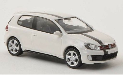 Volkswagen Golf GTI 1/87 Wiking bianco/nero modellini auto