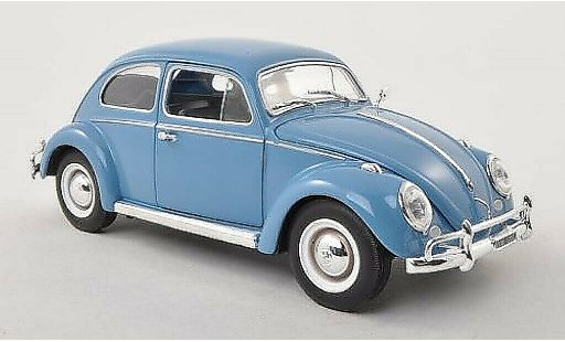 Volkswagen Kafer Base 1/24 WhiteBox 1200 blu-grigio 1961 modellini auto