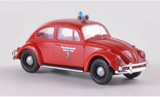 Volkswagen Kafer Base 1/87 Brekina Berufsvigili del fuoco Mulheim/Ruhr modellini auto