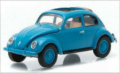 Volkswagen Kafer Base 1/64 Greenlight blu 1946 modellini auto