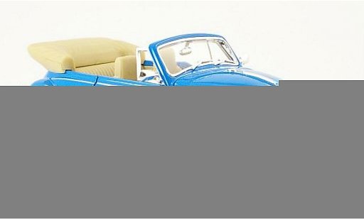 Volkswagen Kafer Cabriolet 1/24 Welly Cabrio blu aperto 1959 modellini auto