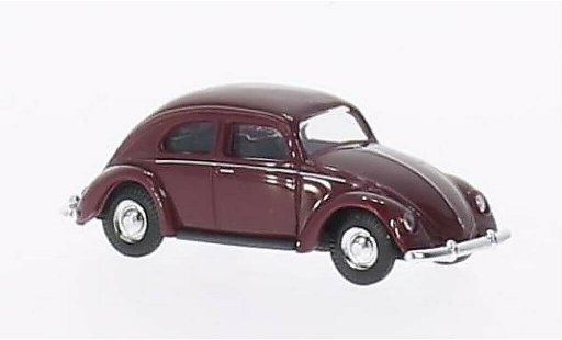 Volkswagen Kafer Base 1/87 Busch rosso Brezelfenster 1951 modellini auto