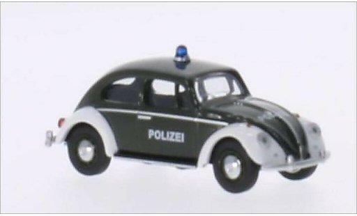 Volkswagen Kafer Base 1/64 Schuco verde/bianco Polizia modellini auto