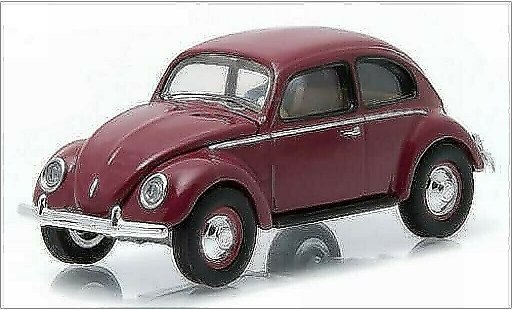 Volkswagen Kafer Base 1/64 Greenlight rosso 1951 modellini auto