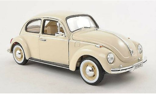 Volkswagen Kafer Base 1/24 Welly mit biancowandreifen beige modellini auto