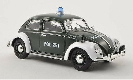 Volkswagen Kafer Base 1/32 Schuco Ovali Polizia verde/bianco modellini auto